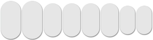 framebeschermer Patch Kit mat transparant 8-delig