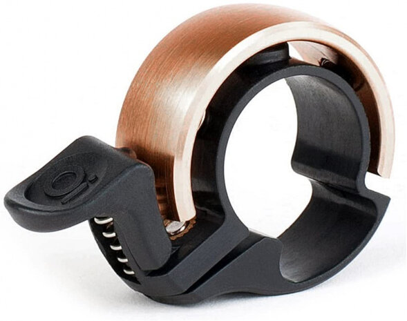 fietsbel Oi 1,5 cm aluminium zwart/koper maat L