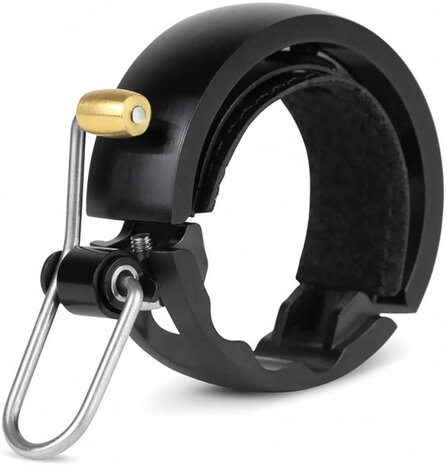 fietsbel Oi Luxe 1,5 cm aluminium zwart maat S