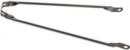 spatbordstang 28 inch 10 mm staal grijs