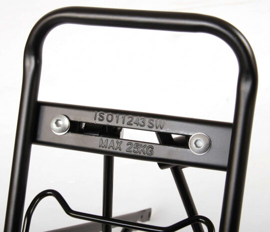 bagagedrager junior 24 inch staal zwart