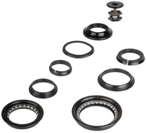 balhoofdstel ZS44/56 LB zwart 9-delig