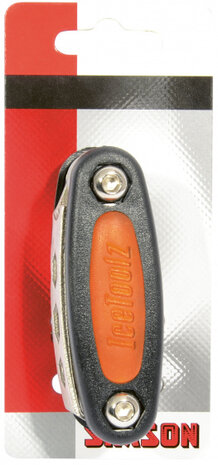 multitool Icetoolz 12,8 cm staal matzwart 17-delig