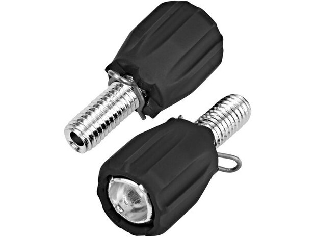 stelboutjes M5 voor/achter derailleur zwart zakje 10 pcs