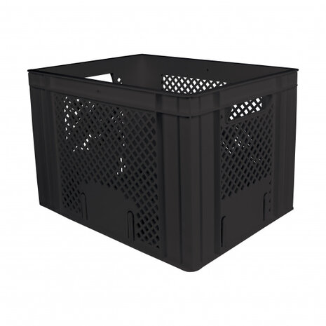 fietskrat 31,2 liter 40 x 30 cm zwart