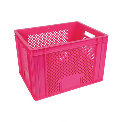 fietskrat 31,2 liter 40 x 30 cm roze