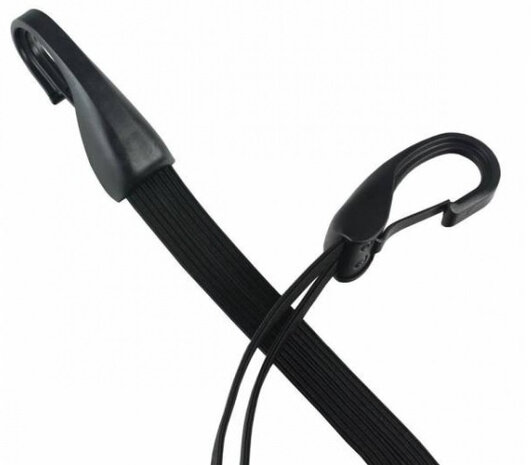 snelbinder Hanke 2 met haak 57 cm elastaan zwart