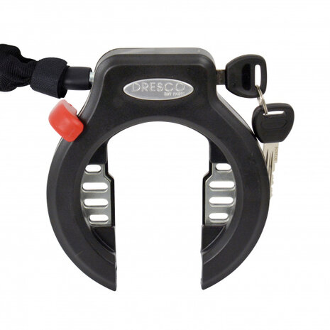 ringslot met plug-in ketting 90 cm x 5,5 mm staal zwart