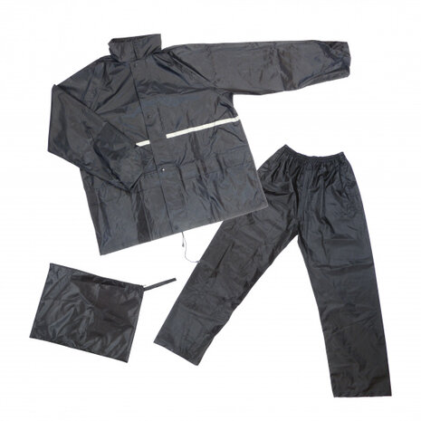 regenpak senior polyester zwart maat XL