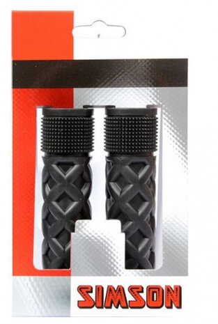 kinderhandvatten 115 x 20 mm rubber zwart per set