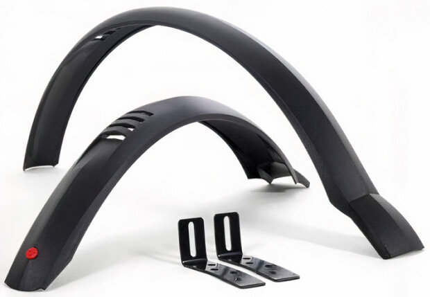 spatbordset Taipan MTB 20 inch 50 mm zwart