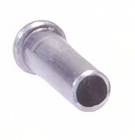 eindnippels 10 x 3 mm aluminium zilver 10 stuks