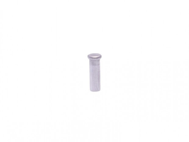 eindnippels 10 x 3 mm aluminium zilver 10 stuks