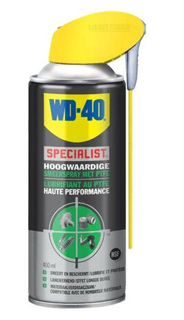 smeerspray Specialist met Ptfe 250 ml zwart/geel