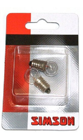 fietslampen voor 6 Volt glas transparant 2 stuks
