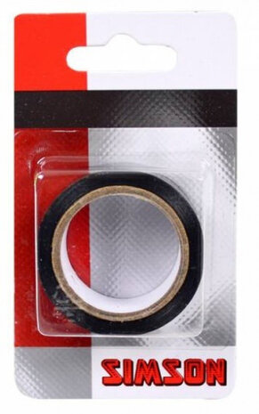 isolatietape 18 mm PVC 4,3 meter zwart