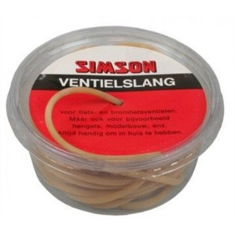 ventielslang 10 meter rubber lichtbruin