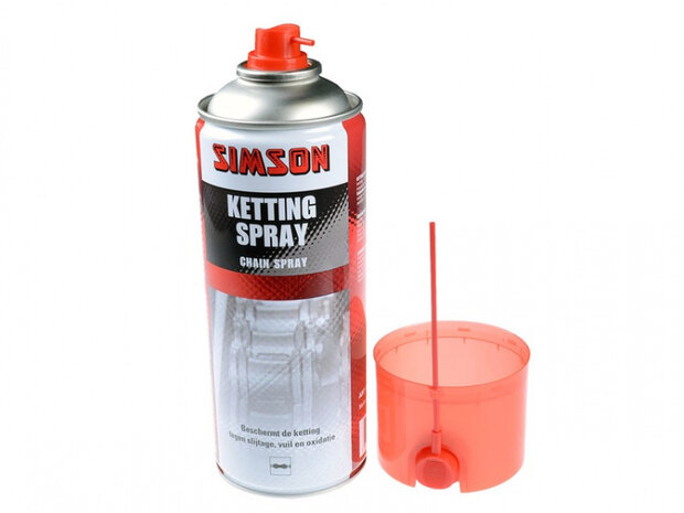 kettingspray 400 ml rood/zilver