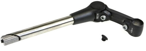 stuurpen shuttle 22,2 x 25,4 mm 105/160 mm alu zwart