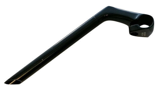 stuurpen 22,2 x 25,4 mm 80/250 mm aluminium zwart
