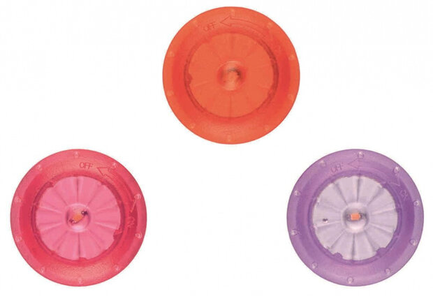 spaaklampjes 2,4 cm paars/rood/roze 3 stuks