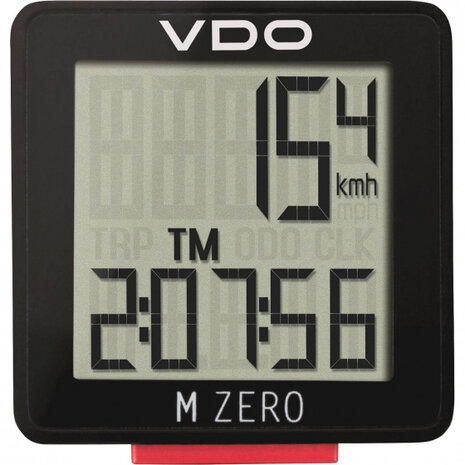 fietscomputer M Zero WR807 zwart/rood -u