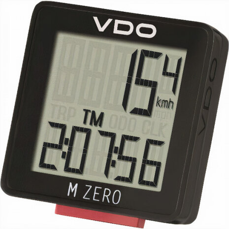 fietscomputer M Zero WR807 zwart/rood -u