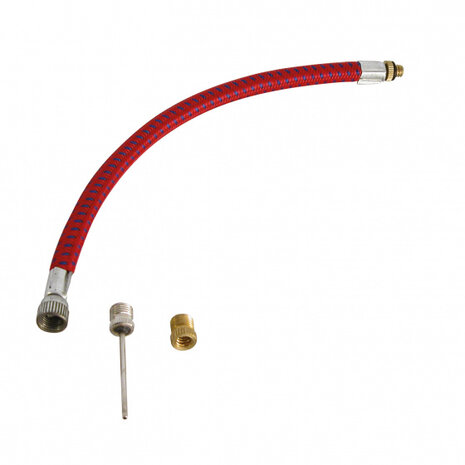 pompslang fiets en motor 20 cm rubber rood