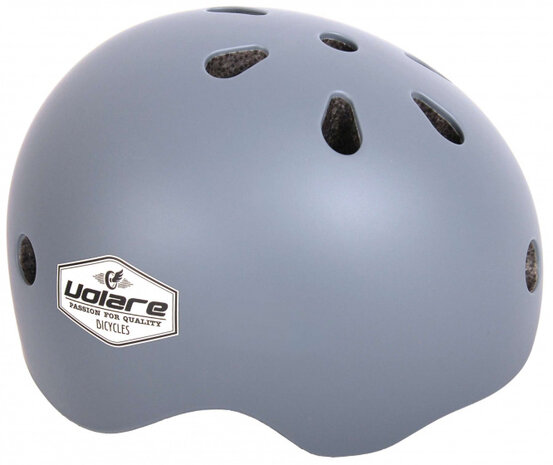 fietshelm meisjes grijs maat 51-55 cm