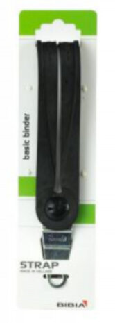 snelbinder met bevestigingshaak 26/28 inch rubber zwart