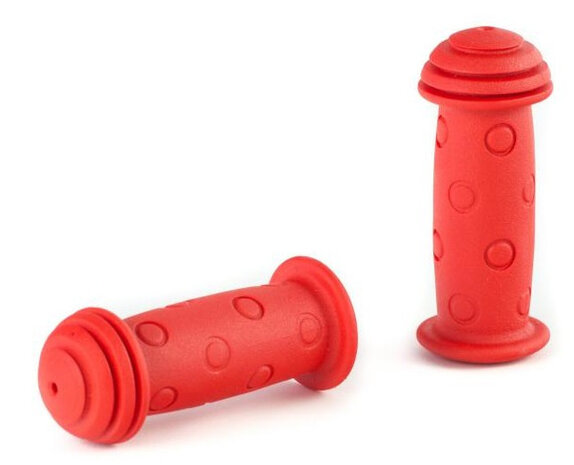 handvat grip junior 115 mm rubber rood 2 stuks