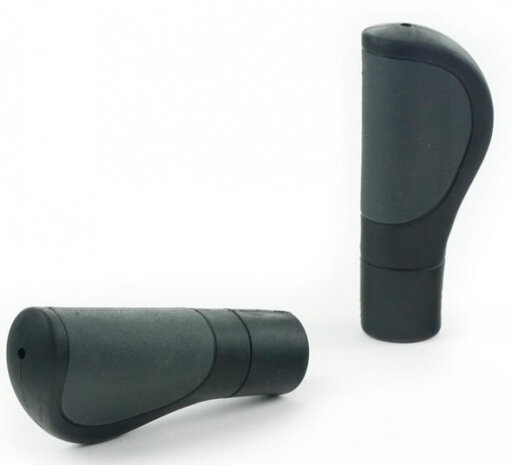 handvatten City Comfort 120 mm rubber grijs 2 stuks