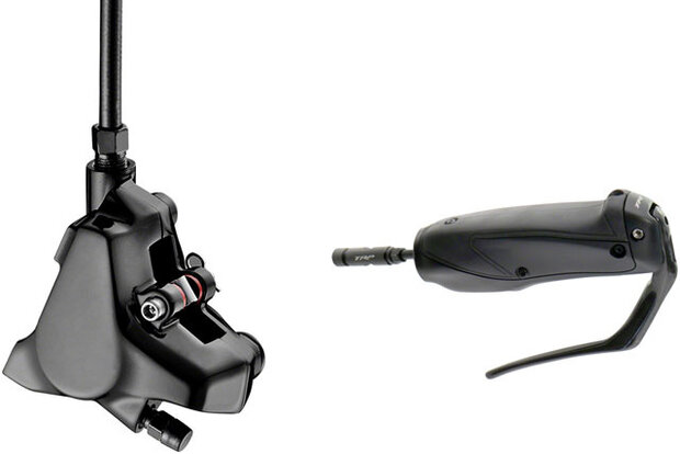 schijfremset HD-T910 rechts 2-vinger carbon zwart