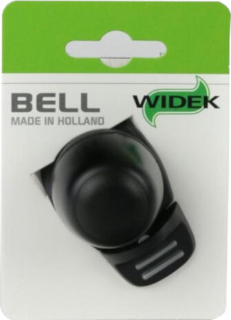 fietsbel Compact II 34 mm aluminium zwart