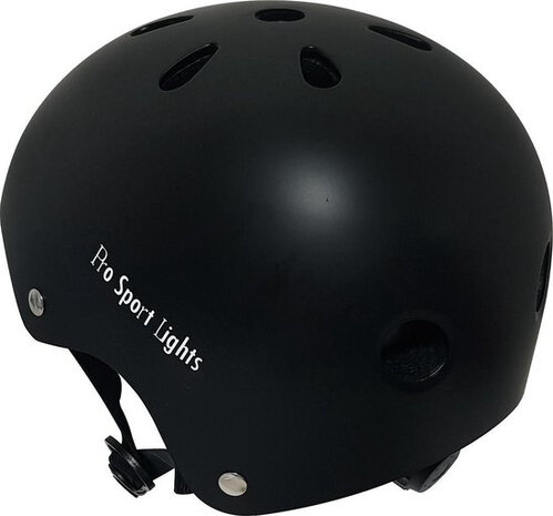 fietshelm junior polystyreen zwart maat S