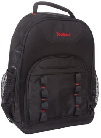 gereedschapsrugzak 38 x 50 x 20 cm polyester zwart