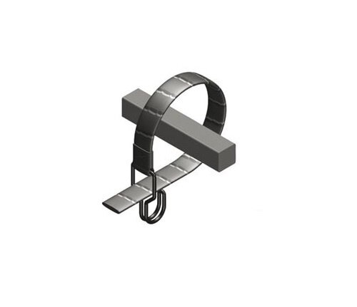 spanriem universeel elastisch 1200 x 25 mm rubber zwart