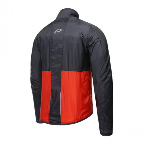 windjack P-Rise Up heren polyester zwart/rood mt L