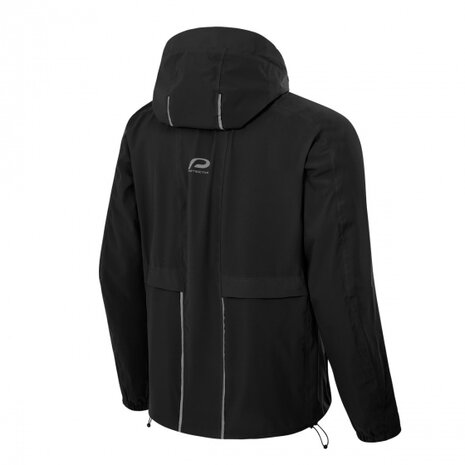 regenjas P-Time Travel heren polyester zwart mt XL