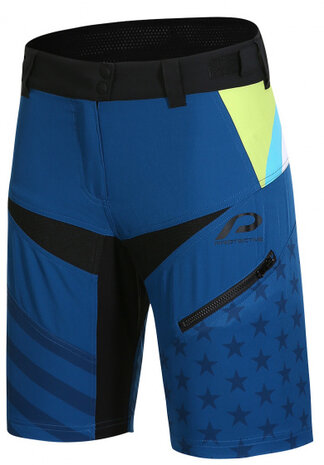 fietsbroek P-Sweet Jane dames polyester blauw mt 36