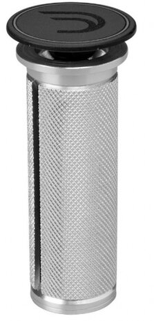 balhoofdplug 70 x 23,5 mm staal 1 1/8 inch zwart/zilver