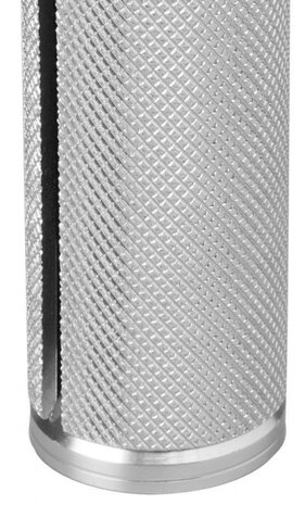 balhoofdplug 70 x 23,5 mm staal 1 1/8 inch zwart/zilver