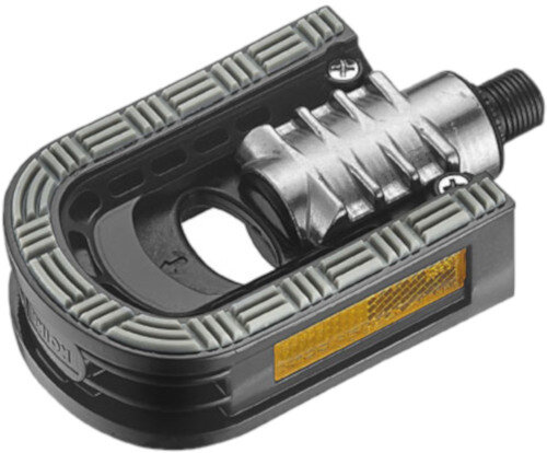 vouwpedalen SP-153 aluminium/nylon zwart/zilver 2 stuks