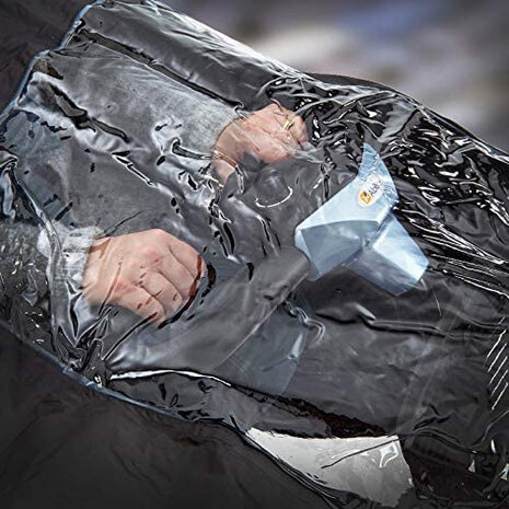 regencape scootmobiel 163 x 141 cm nylon zwart