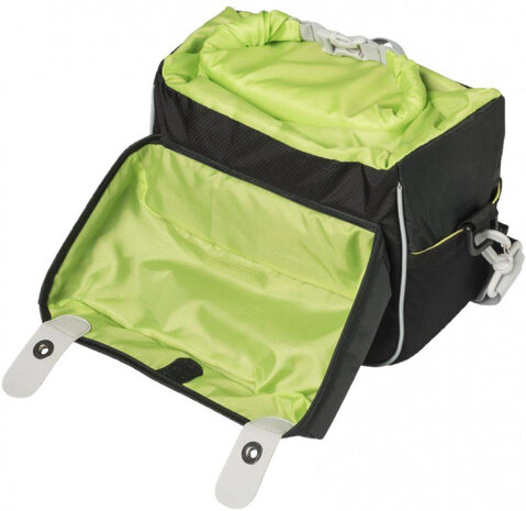 stuurtas Miles 6 liter zwart/lime - 17795