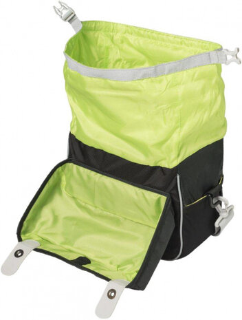 stuurtas Miles 6 liter zwart/lime - 17795