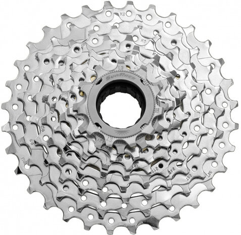 freewheel Mfex9 E-bike 9V 11-32T aluminium zilver/goud