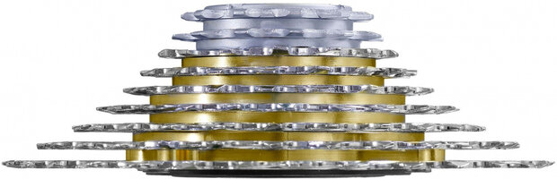 freewheel Mfex9 E-bike 9V 11-32T aluminium zilver/goud