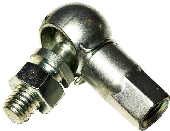 kogelgewricht bakfiets M8 x 30 staal zilver