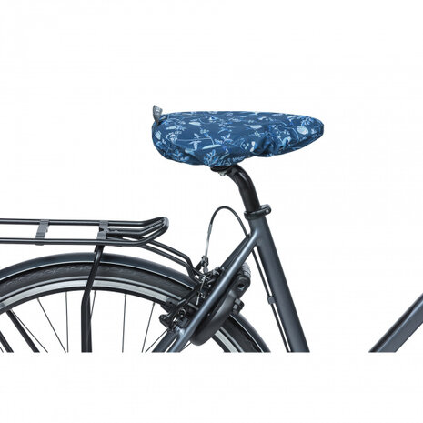zadeldekje Wanderlust polyester indigo blauw